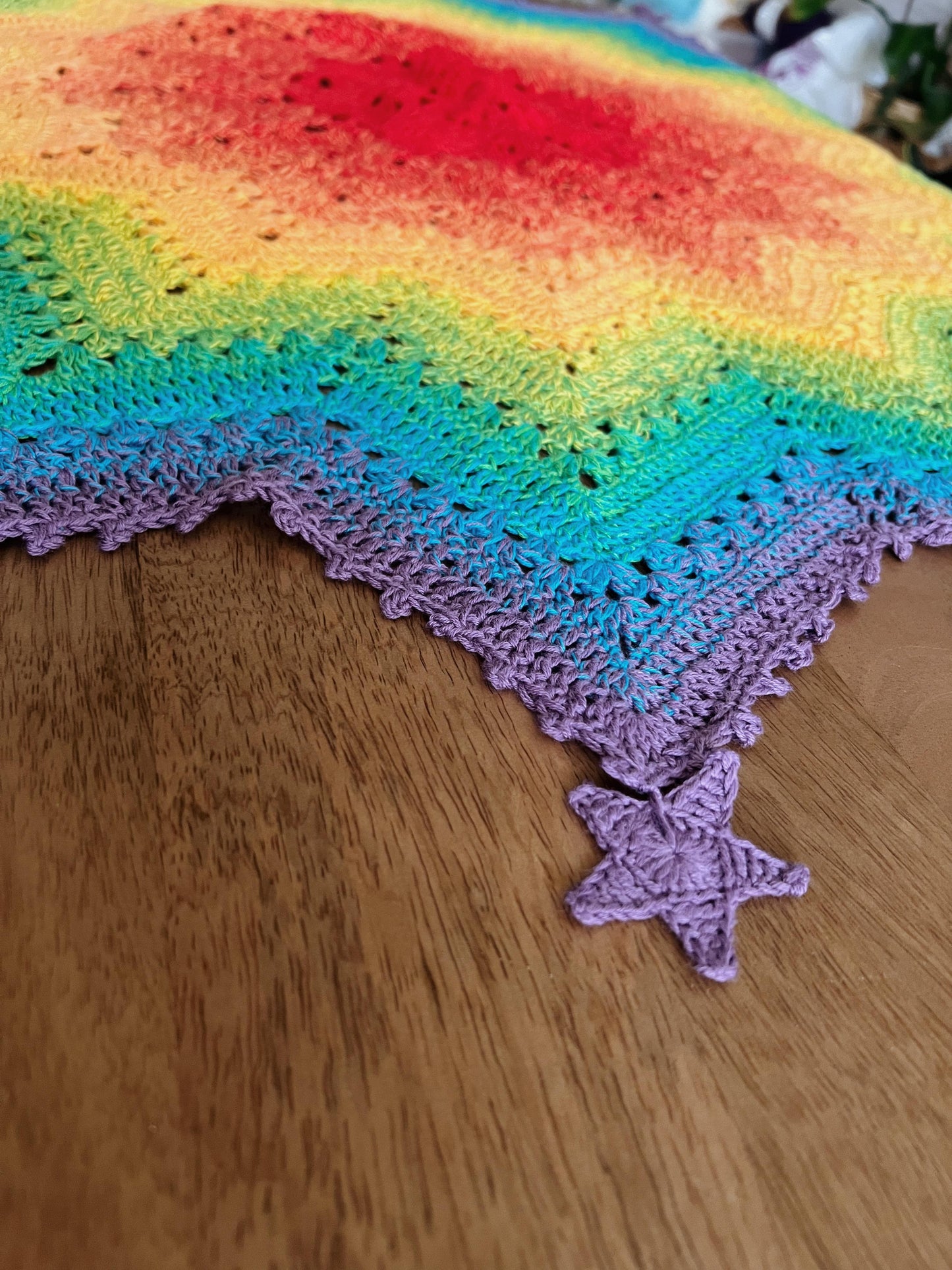 Rainbow Star Blanket